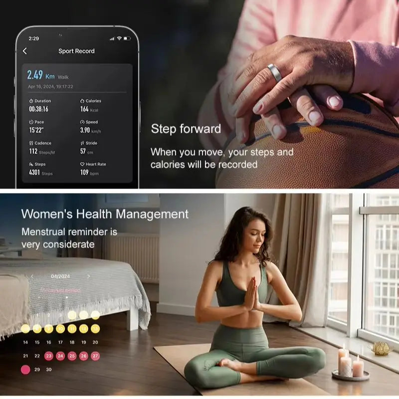 Smart Ring with Charging Dock