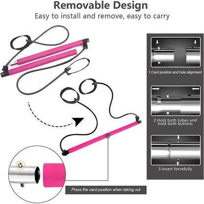 Multifunctional Pilates Bar Kit